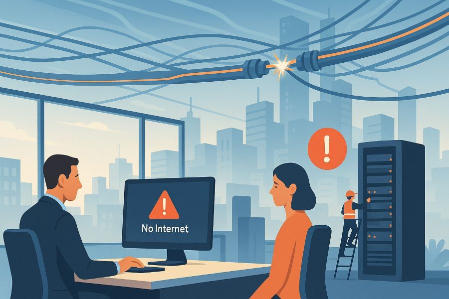 Internet Ausfall im Unternehmen