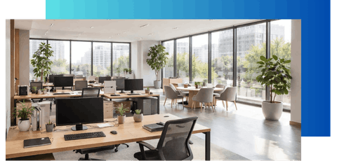 Büro Düsseldorf von innen, leer