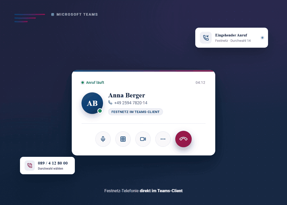 Telefonanlage in Microsoft Teams